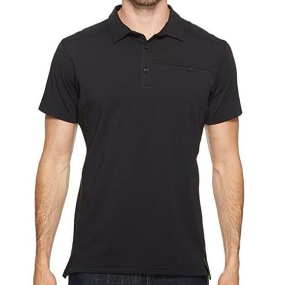 Arcteryx Men's Captive Short Sleeve Polo in black - Picture 1 of 6